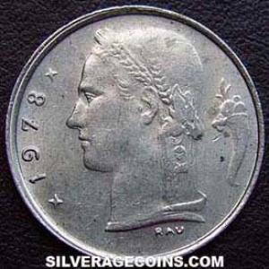 1978 Leopold III Belgian Franc (Dutch) (Reverse)