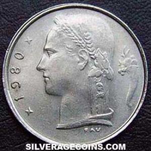 1980 Leopold III Belgian Franc (Dutch) (Reverse)