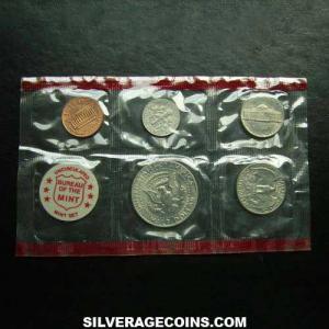 1971 D (5) US Uncirculated Mint Set (Reverse)