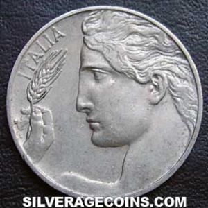 1914 R Vittorio Emanuele III Italian 20 Centesimi (Obverse)