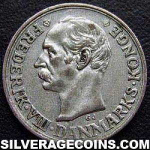1912 (h) VBP GJ Frederik VIII Danish Billon 10 Øre (Obverse)