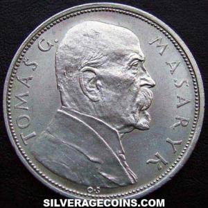 ND (1928) Czechoslovak Silver 10 Korun (Independence) (Obverse)