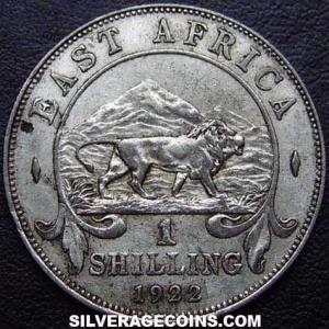 1922 George V East African Billon Shilling (Reverse)