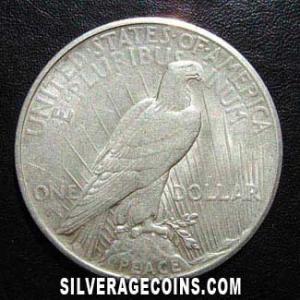 1925 S United States "Peace" Silver Dollar (Reverse)