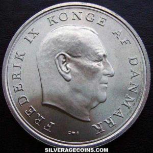 ND (1967) (h) CS Frederik IX Danish Silver 10 Kroner (Princess Margaret) (Obverse)