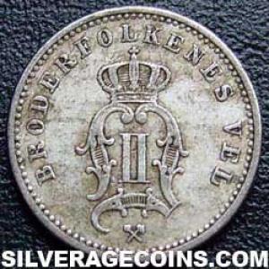 1899 Oscar II Norwegian Billon 10 Øre (Obverse)