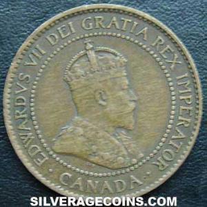 1903 Edward VII Canadian Bronze Cent (Obverse)