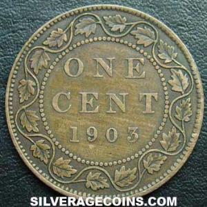 1903 Edward VII Canadian Bronze Cent (Reverse)