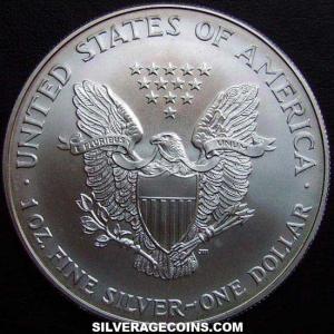 2001 United States Dollar 1 Ounce Silver Eagle (Reverse)