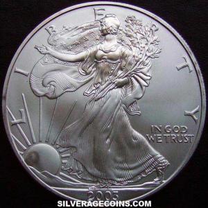 2003 United States Dollar 1 Ounce Silver Eagle (Obverse)