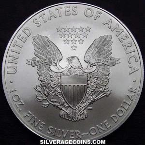 2008 United States Dollar 1 Ounce Silver Eagle (Reverse)