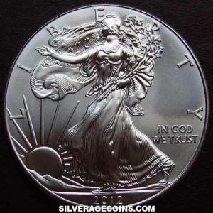 2012 United States Dollar 1 Ounce Silver Eagle (Obverse)