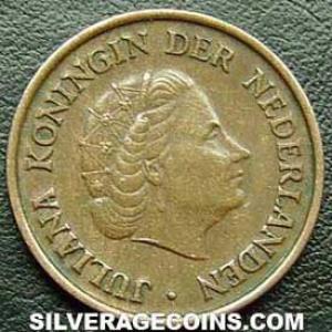 1956 Juliana Dutch Bronze 5 Cents (Obverse)