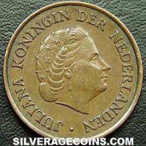 1965 Juliana Dutch Bronze 5 Cents (Obverse)