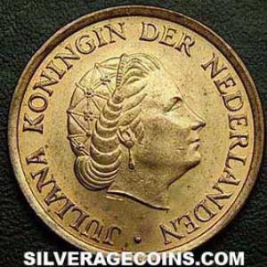 1970 far date Juliana Dutch Bronze 5 Cents (Obverse)