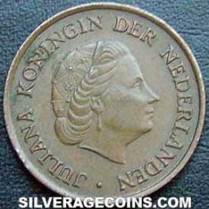 1971 Juliana Dutch Bronze 5 Cents (Obverse)