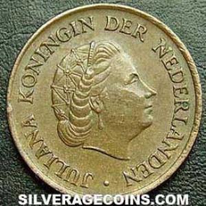 1972 Juliana Dutch Bronze 5 Cents (Obverse)
