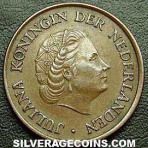 1974 Juliana Dutch Bronze 5 Cents (Obverse)