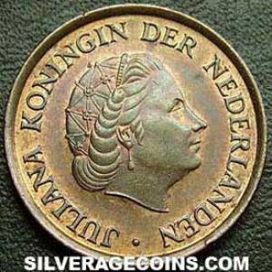 1980 (cock/star) Juliana Dutch Bronze 5 Cents (Obverse)