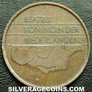 1992 Beatrix Dutch Bronze 5 Cents (Obverse)