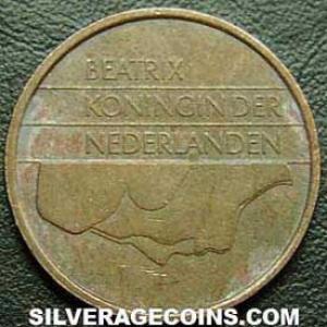 1995 Beatrix Dutch Bronze 5 Cents (Obverse)