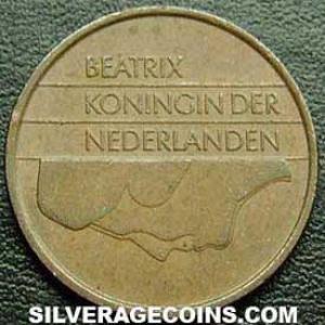 1996 Beatrix Dutch Bronze 5 Cents (Obverse)