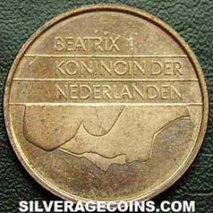 1997 Beatrix Dutch Bronze 5 Cents (Obverse)