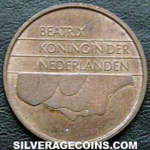 2000 Beatrix Dutch Bronze 5 Cents (Obverse)