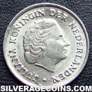 1959 Juliana Dutch Nickel 10 Cents (Obverse)