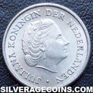 1962 Juliana Dutch Nickel 10 Cents (Obverse)