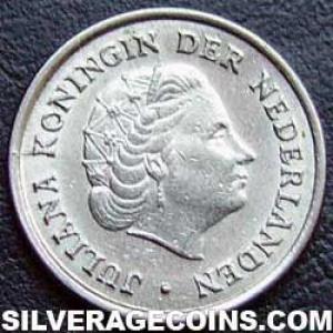 1963 Juliana Dutch Nickel 10 Cents (Obverse)