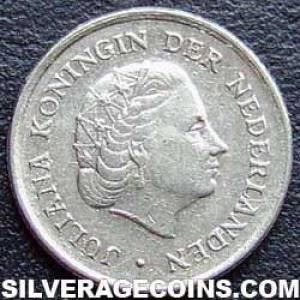 1967 Juliana Dutch Nickel 10 Cents (Obverse)