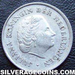 1968 Juliana Dutch Nickel 10 Cents (Obverse)