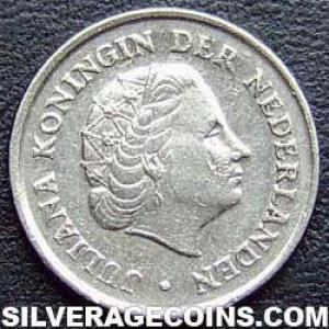 1971 Juliana Dutch Nickel 10 Cents (Obverse)