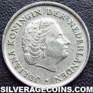 1972 Juliana Dutch Nickel 10 Cents (Obverse)
