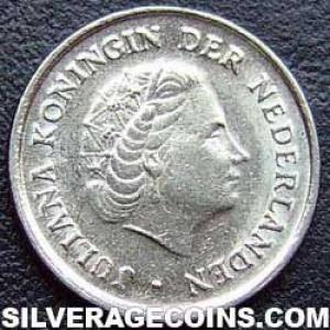1977 Juliana Dutch Nickel 10 Cents (Obverse)