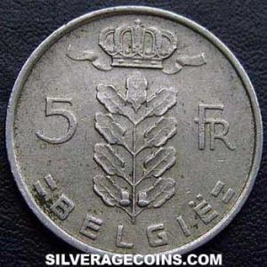 1949 Leopold III Belgian 5 Francs (Dutch) (Obverse)