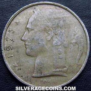 1973 Leopold III Belgian 5 Francs (Dutch) (Reverse)