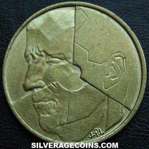 1986 Baudouin Belgian 5 Francs (Dutch) (Obverse)