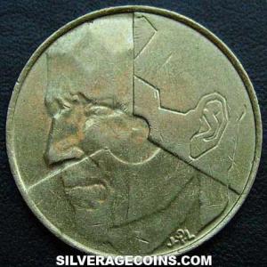 1992 Baudouin Belgian 5 Francs (Dutch) (Obverse)