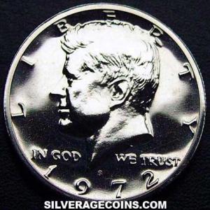 1972 S United States "Kennedy" Half Dollar (Obverse)