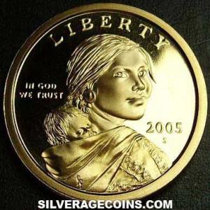 2005 S Proof United States "Sacagawea" Dollar (Obverse)