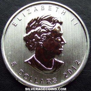 2012 Elizabeth II Canadian 5 Dollars 1 Ounce Silver (Cougar) (Obverse)