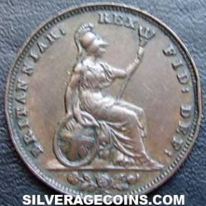 1831 William IV British Farthing (Reverse)