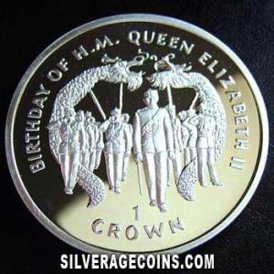 1997 Proof Elizabeth II Gibraltar Silver Crown (Birthday) (Reverse)