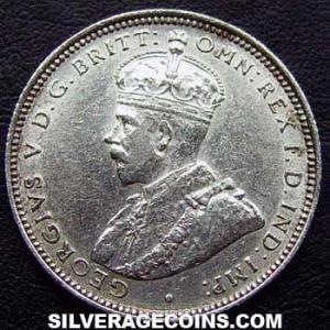 1913 George V British West Africa Silver Shilling (Obverse)