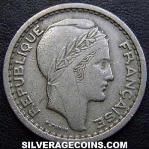 1956 Algerian 20 Francs (Obverse)
