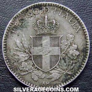 1918 R Vittorio Emanuele III Italian 20 Centesimi (Obverse)