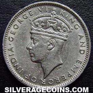 1938 George VI Hong Kong 10 Cents (Obverse)