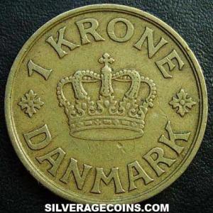 1940 (h) N GJ Christian X Danish Krone (Obverse)